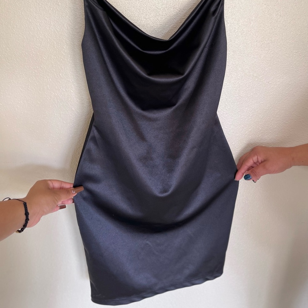 Simple satin dress